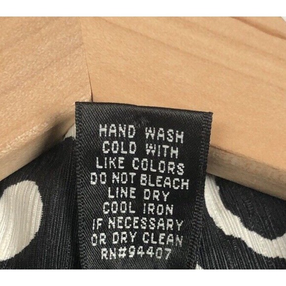 iOS Silk & Linen Jacket Women's Sz M Black Ivory Abstract Artsy Textured EUC - Picture 4 of 11